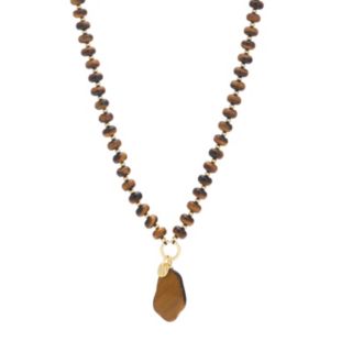 Malika Rondelle Semi Precious Charm Necklace
