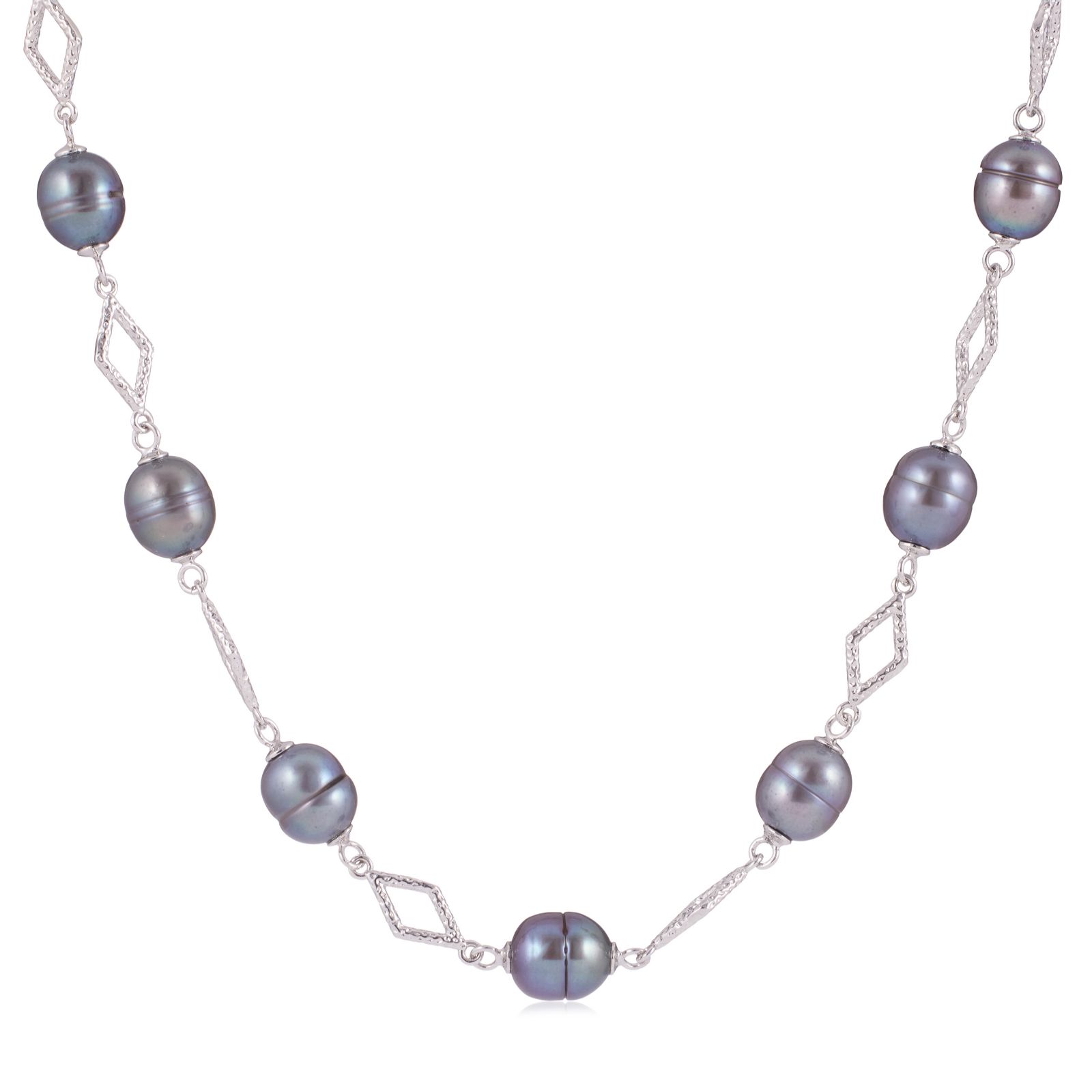 Lara Pearl 7-8mm Potato Pearl & Chain Link Necklace