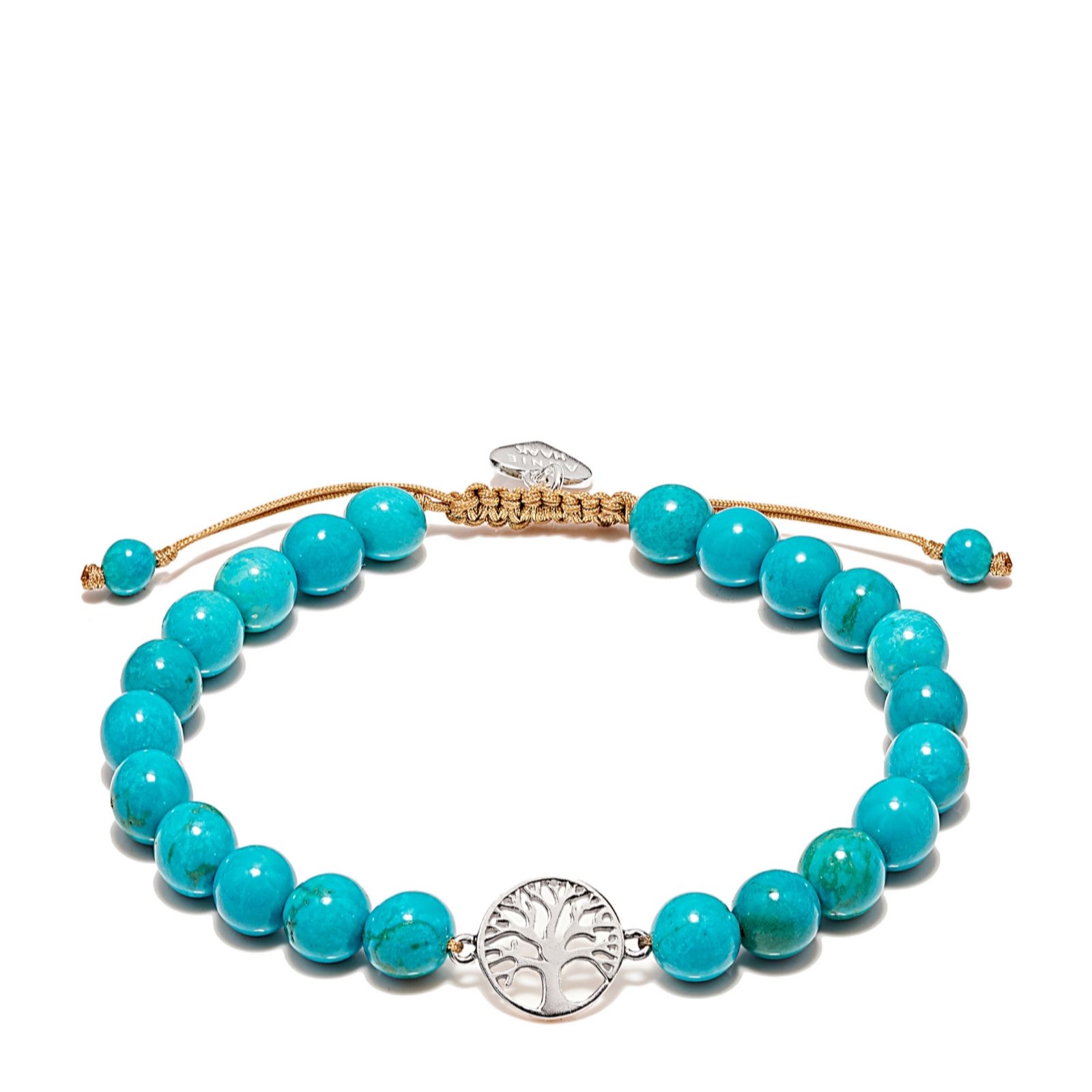 Annie Haak Tree of Life Beaded Friendship Bracelet Sterling Silver