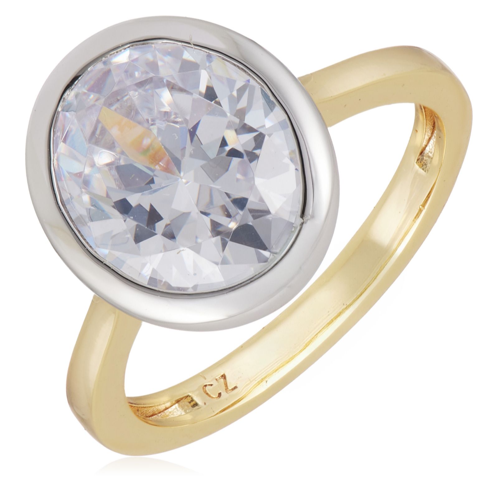 Diamonique Edit 3ct tw Bezel Set Choice of Cut Solitaire Ring