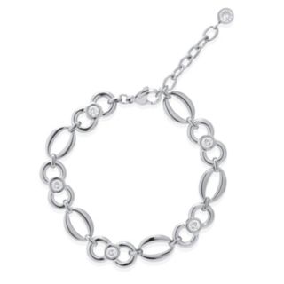 Steel by Diamonique Circle Link Bracelet Stainless Steel