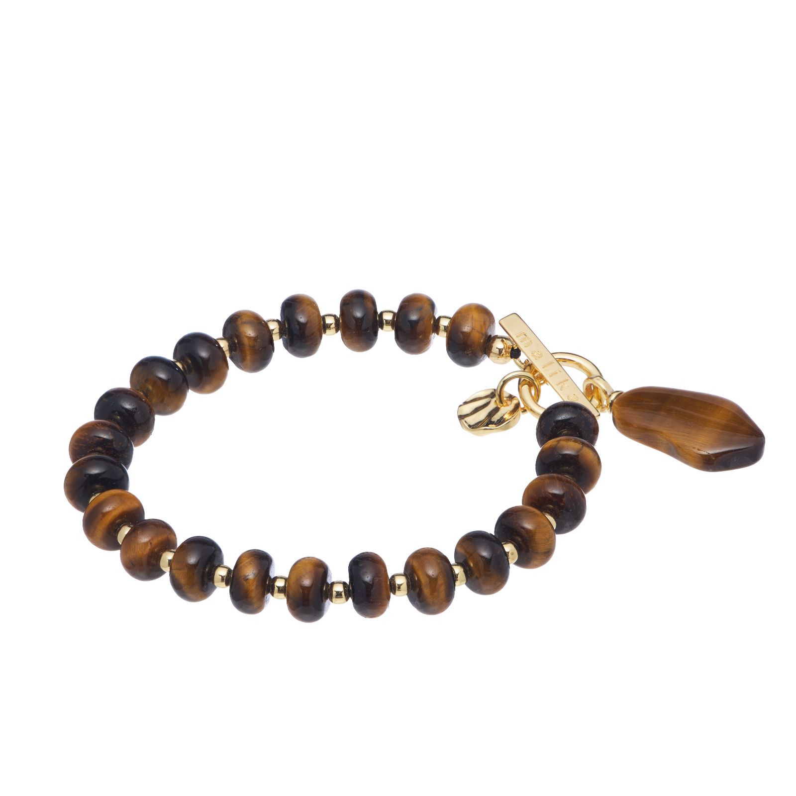 Malika Rondelle Semi Precious Charm Bracelet