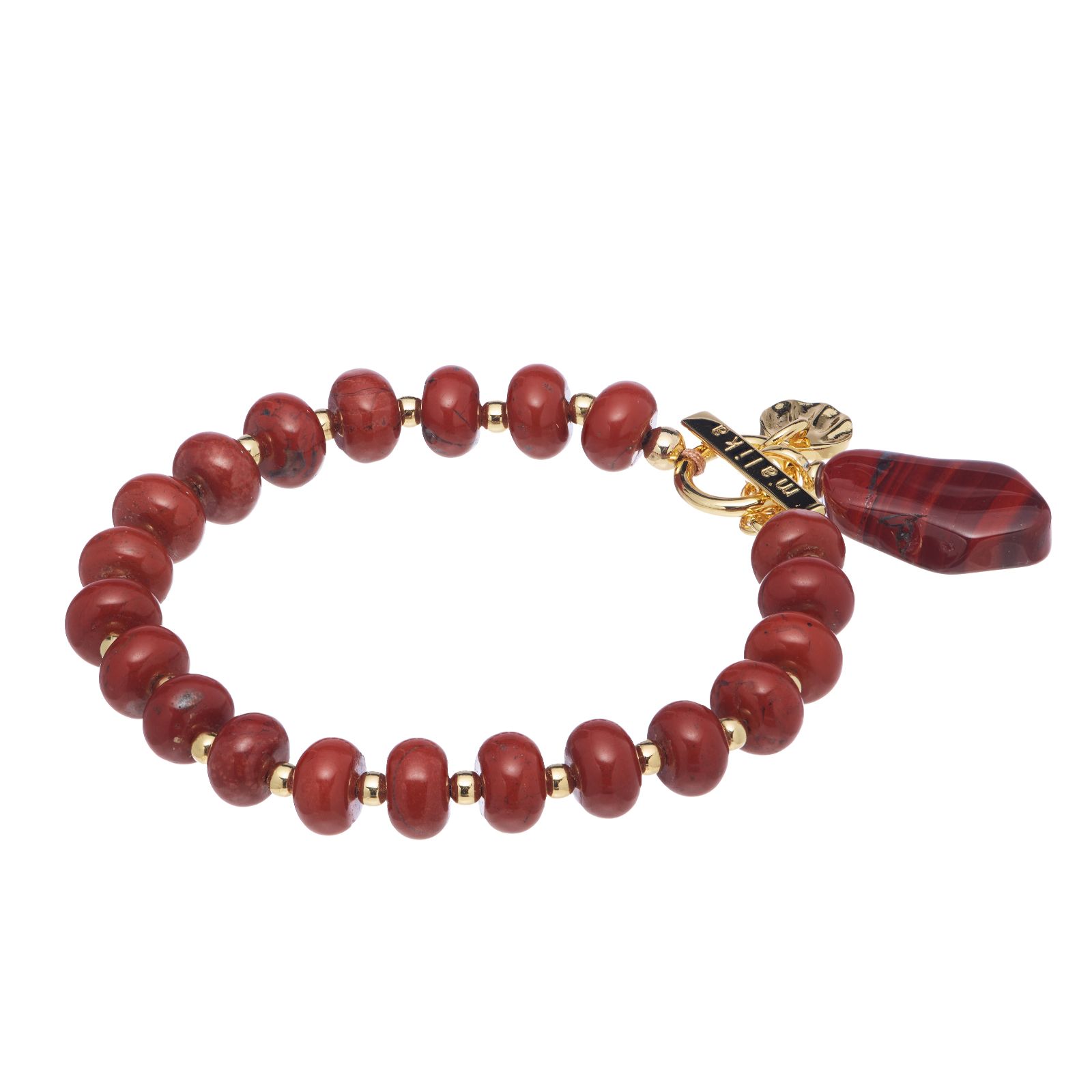 Malika Rondelle Semi Precious Charm Bracelet