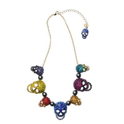 Butler and wilson 2025 skull necklace