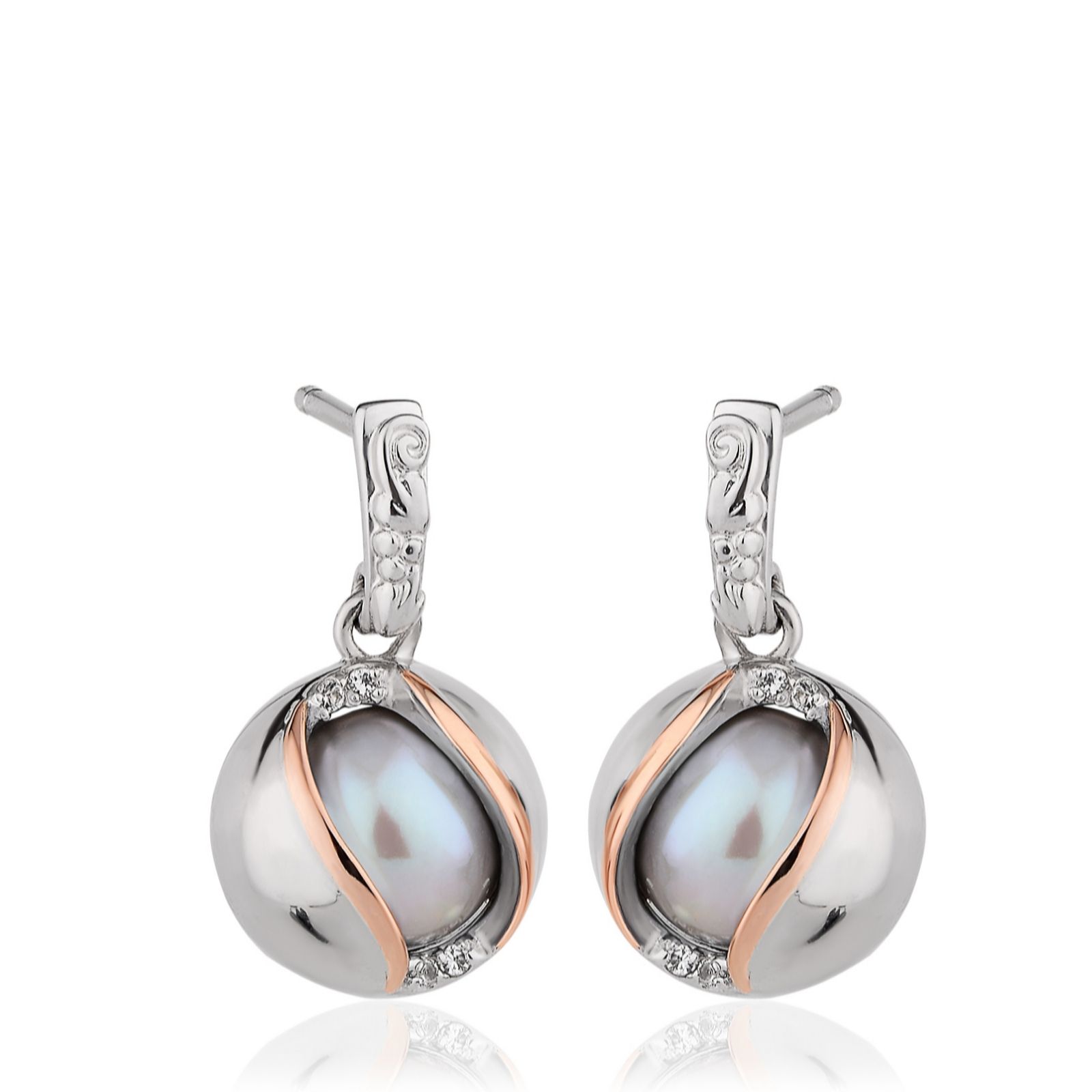 Clogau Salacia Pearl Earrings - QVC UK