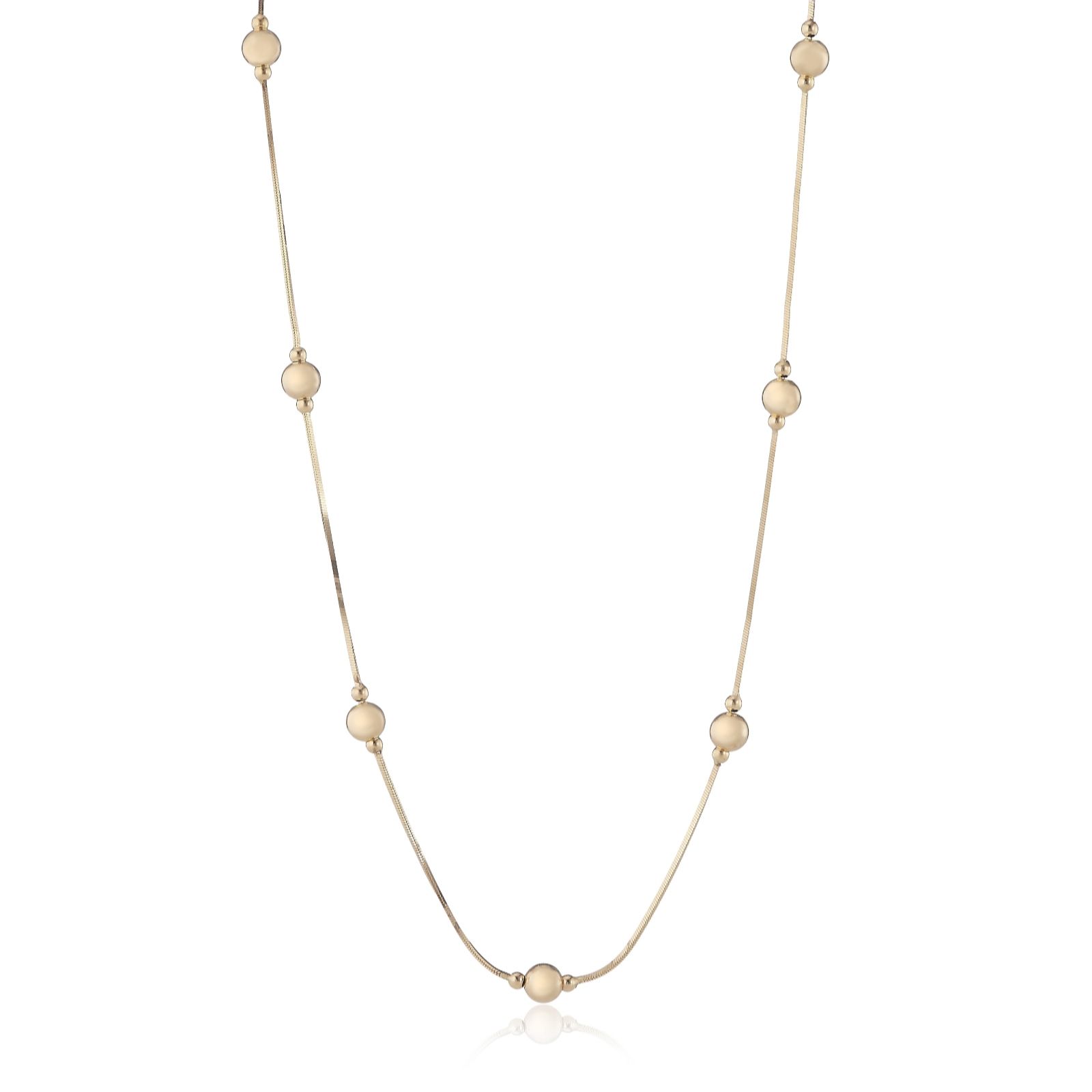 GOLD 9ct Orb Necklace 43cm/17" 4.56g