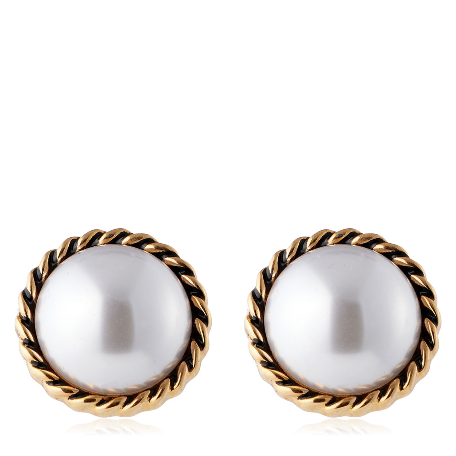 Butler & Wilson Faux Pearl Earrings