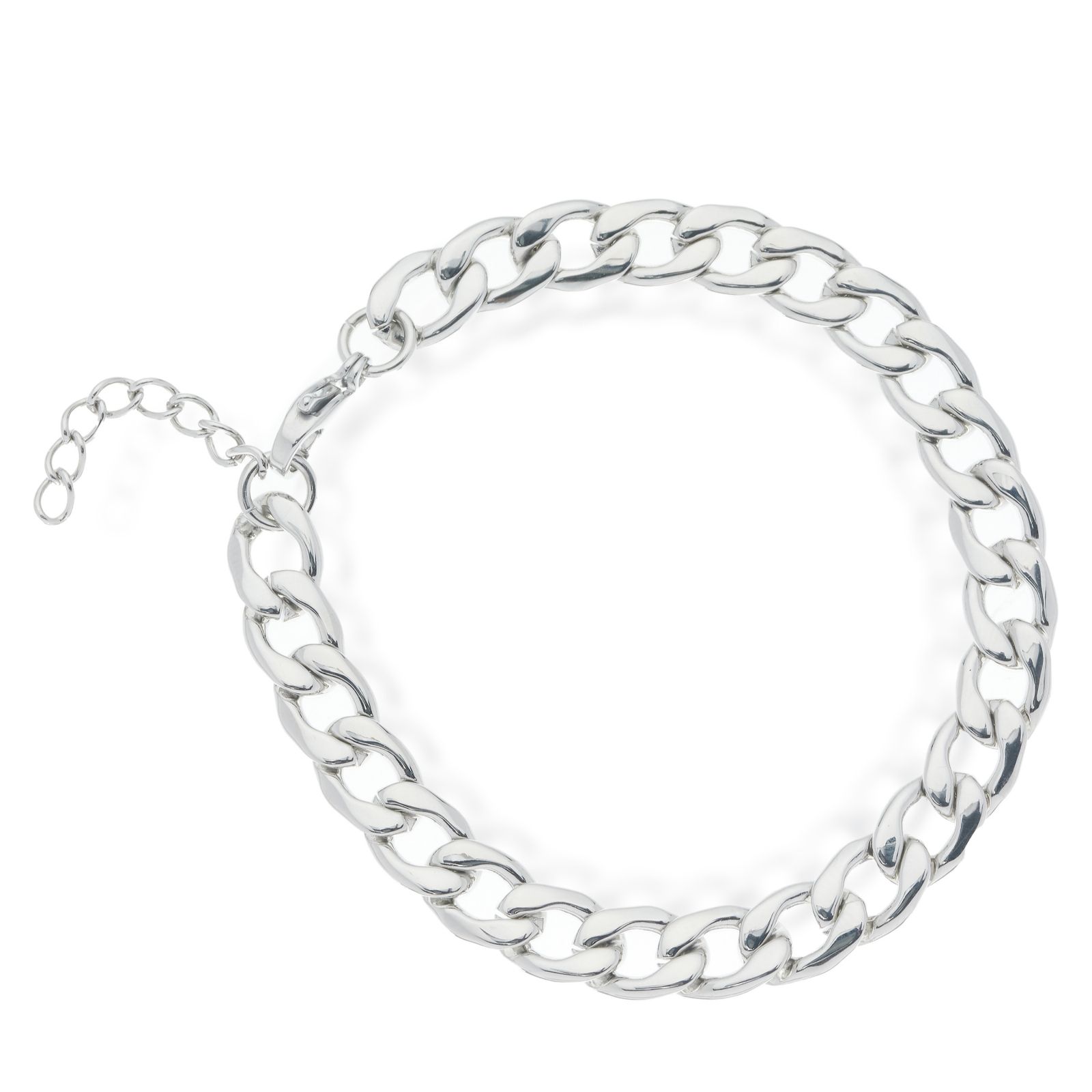 Steel by Design Men's Skinny Curb Chain Bracelet Stainless Steel