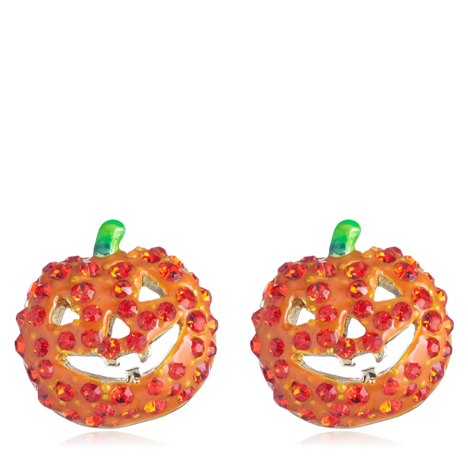 Butler & Wilson Crystal Pumpkin Earrings