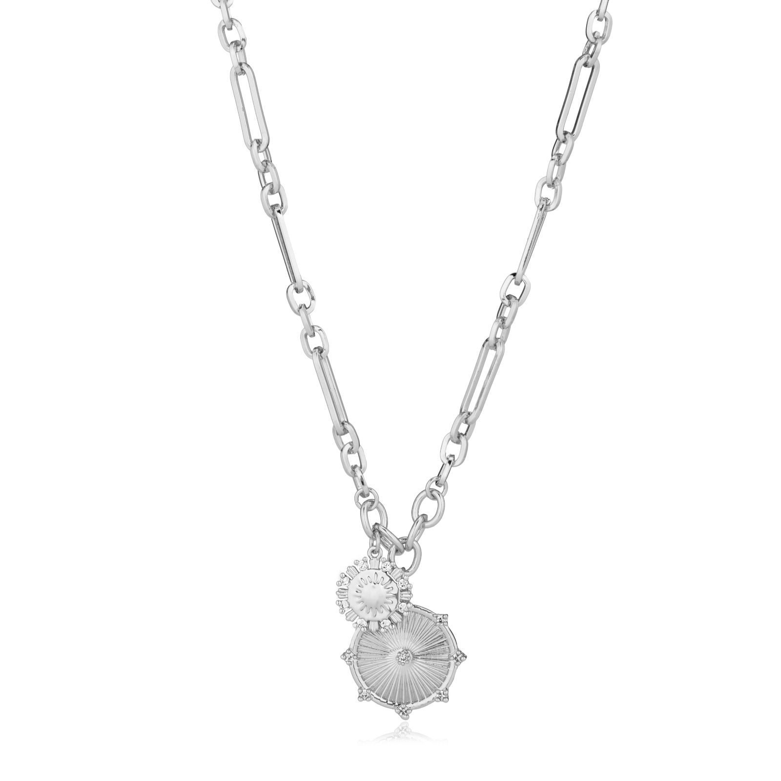 Malika Double Coin Pendant & Chain