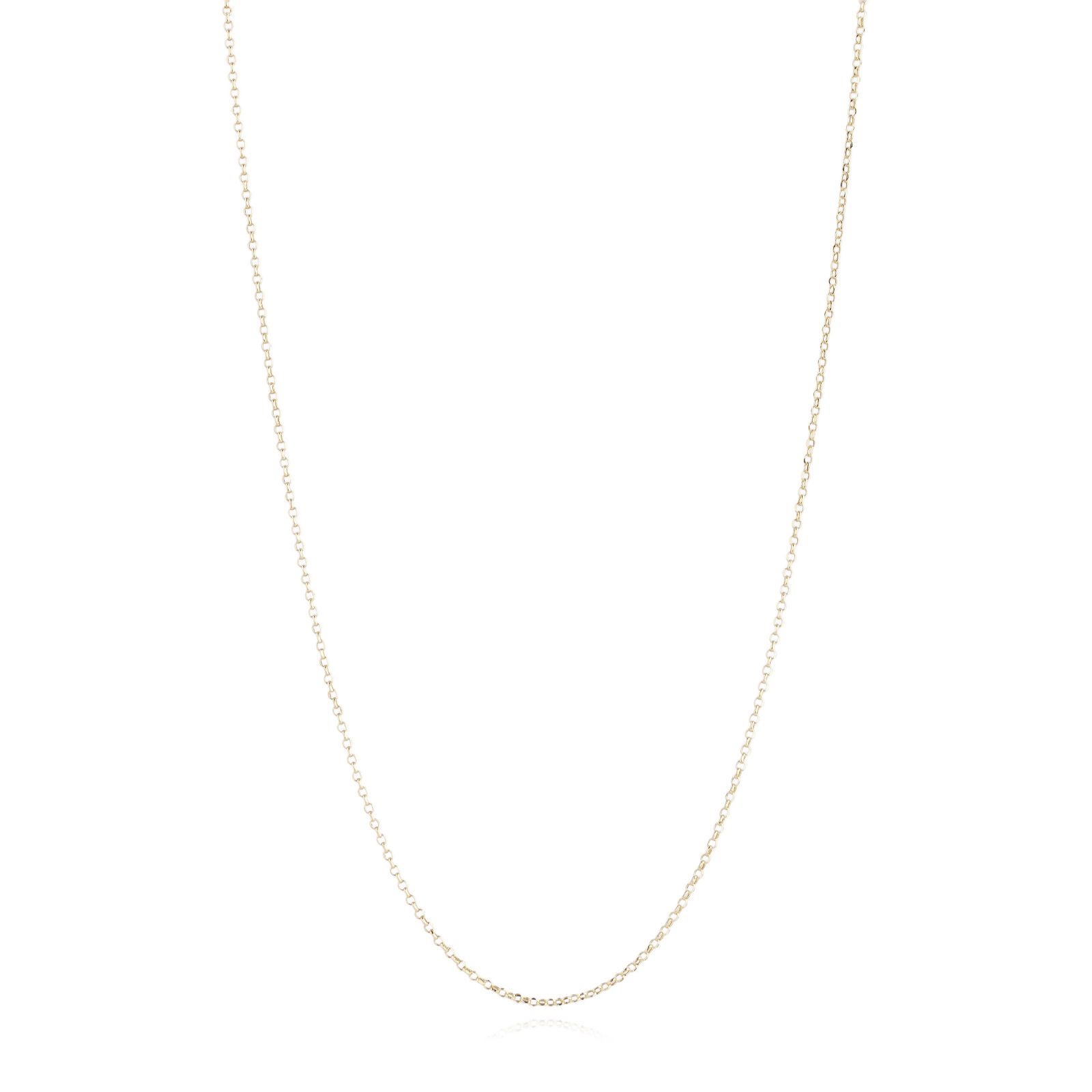 GOLD Italian Gold 9ct Belcher Necklace 0.8g