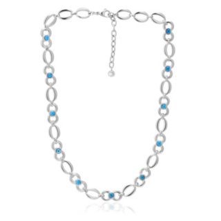 Steel by Diamonique Circle Link Necklace Stainless Steel