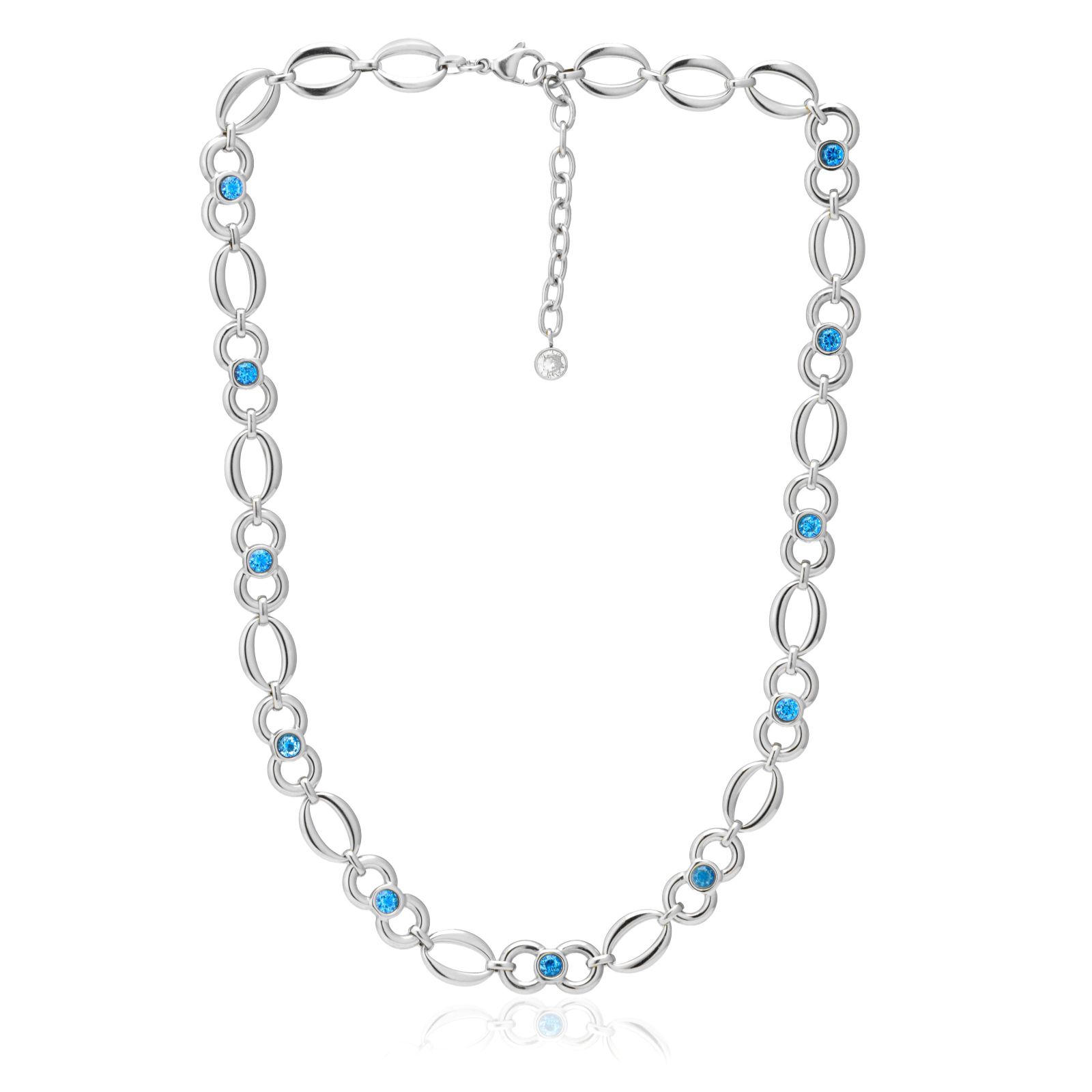 Steel by Diamonique Circle Link Necklace Stainless Steel