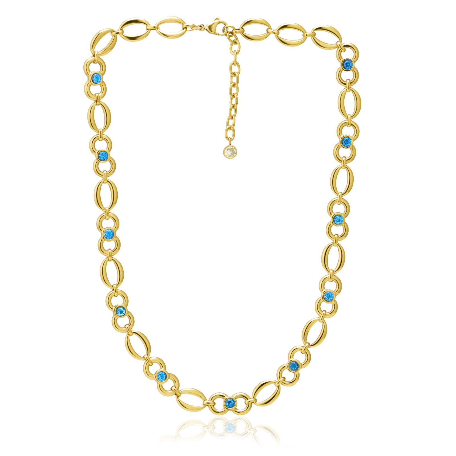 Steel by Diamonique Circle Link Necklace Stainless Steel