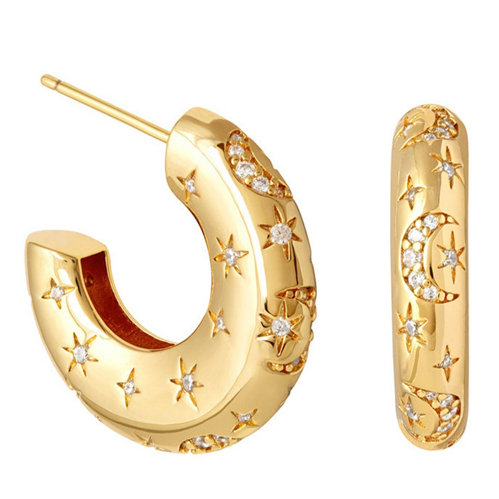 frkl. Stainless Steel Earrings with Zircon