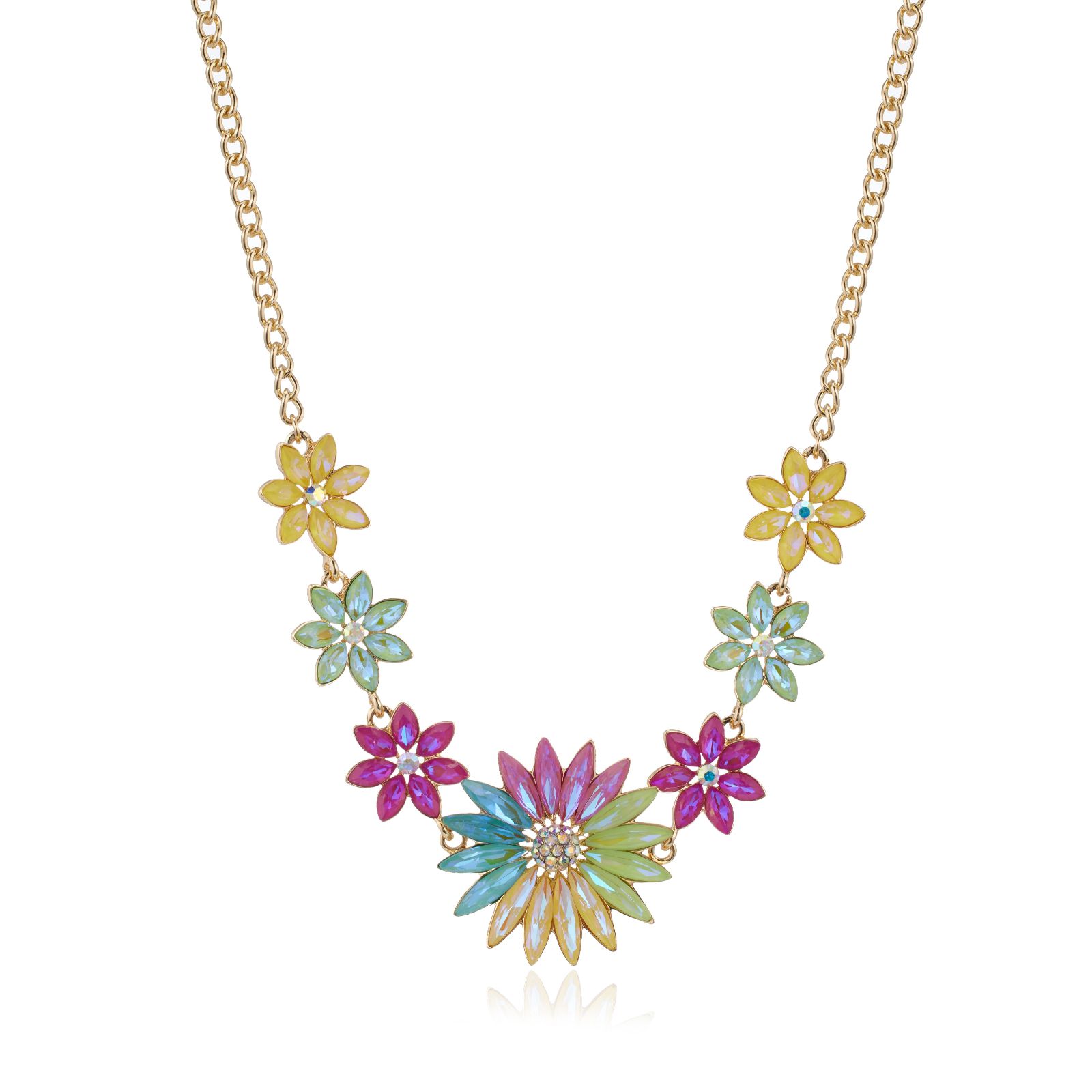 Butler & Wilson Sparkling Flower Necklace