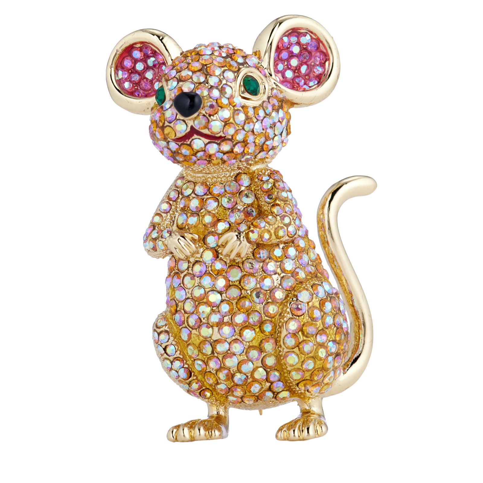 Butler & Wilson Bright Mouse Brooch