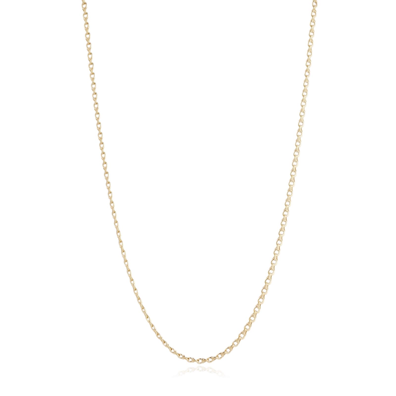 GOLD Italian Gold 9ct Garibaldi Chain Necklace