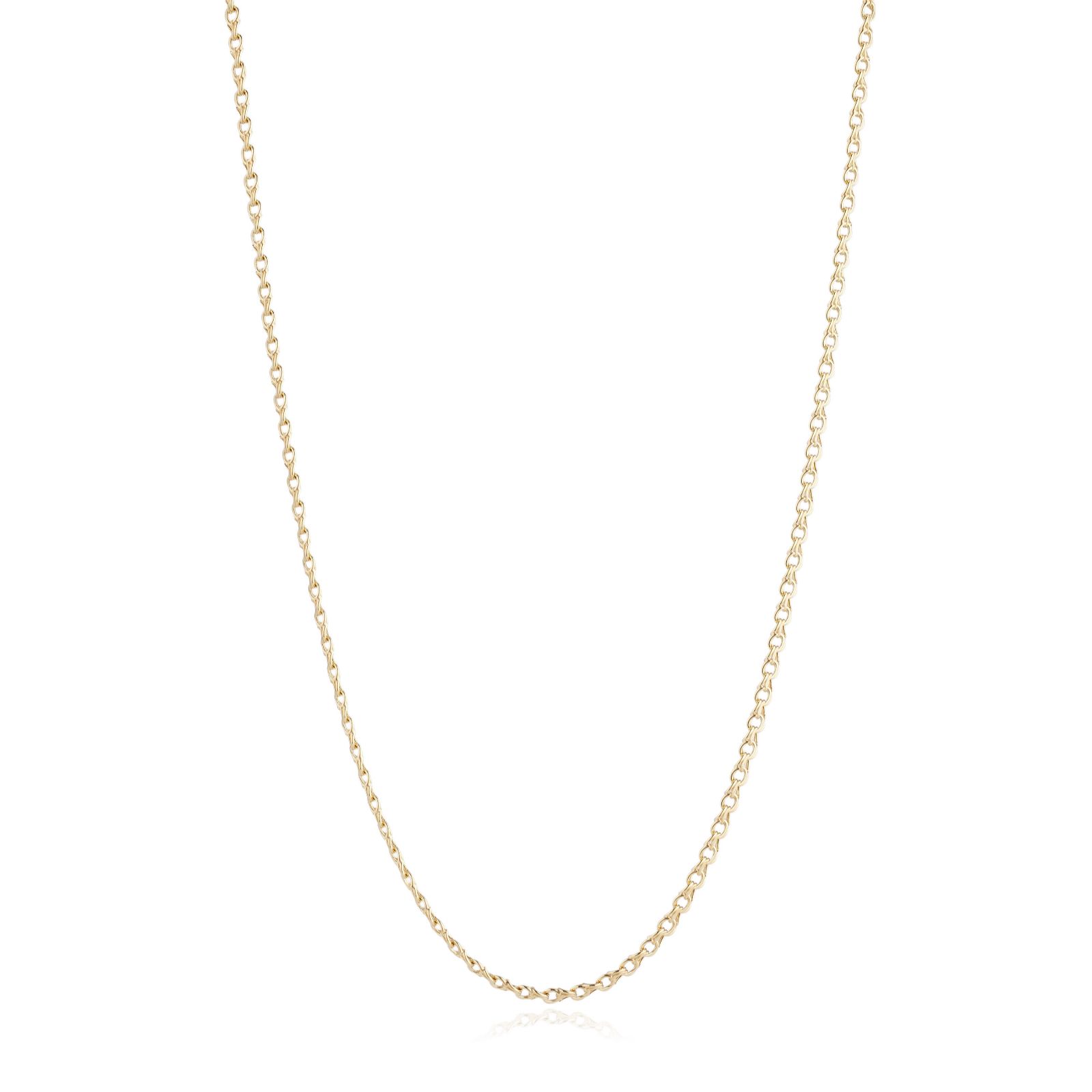 GOLD Italian Gold 9ct Garibaldi Chain Necklace
