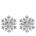Diamonique Edit 0.32ct tw Snowflake Stud Earrings