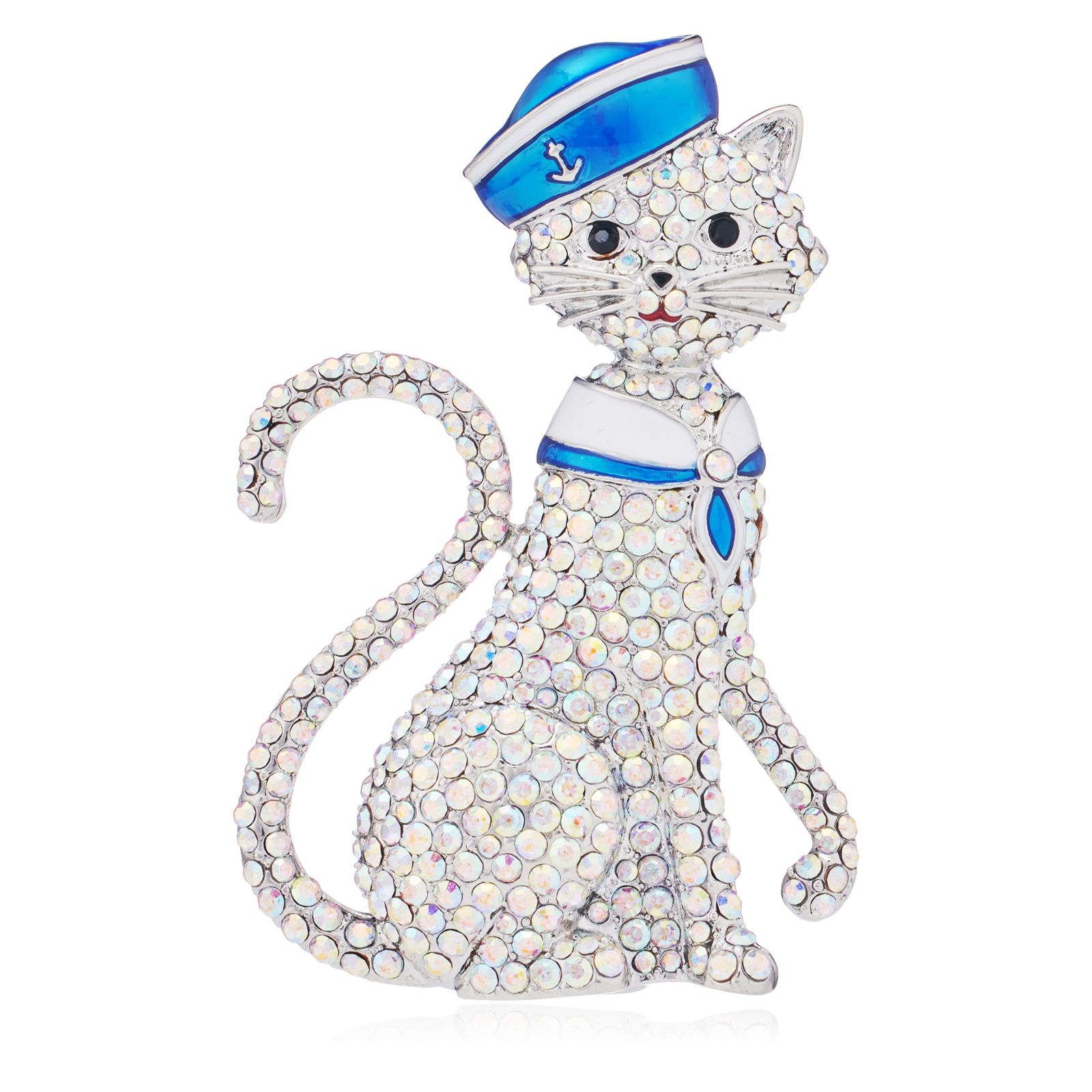 Butler & Wilson Sailor Cat Brooch