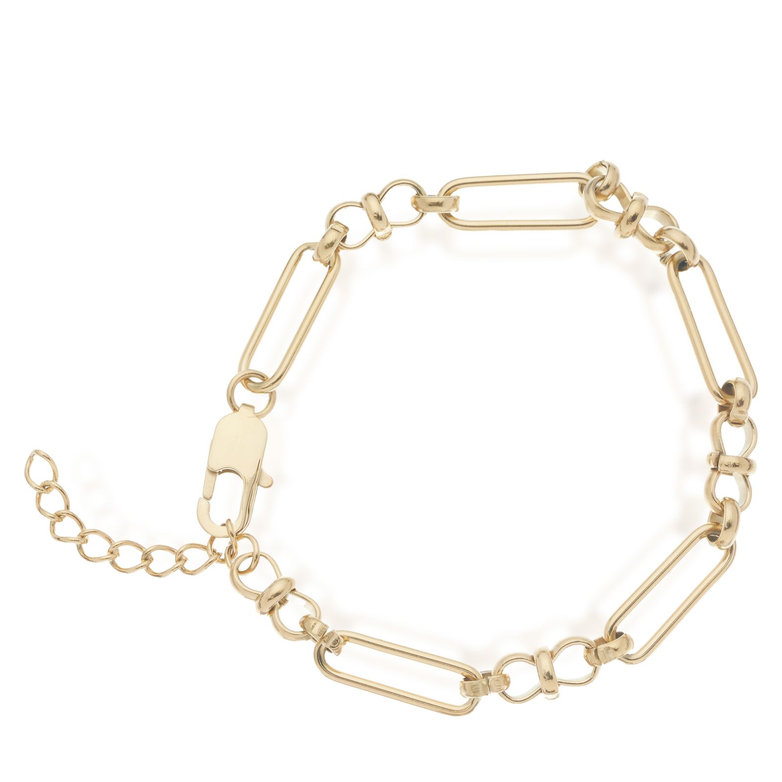 Steel by Design Men's Paperclip Chain Link Bracelet Stainless Steel