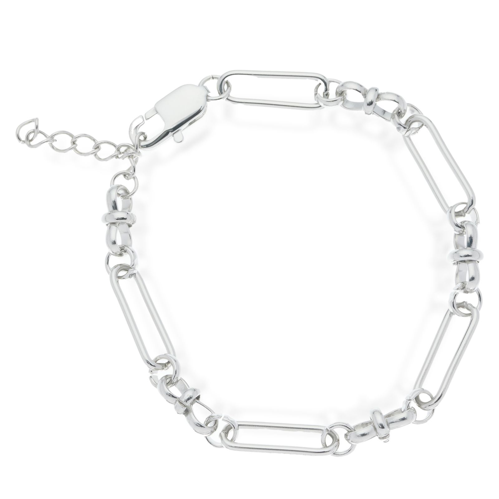 Steel by Design Men's Paperclip Chain Link Bracelet Stainless Steel