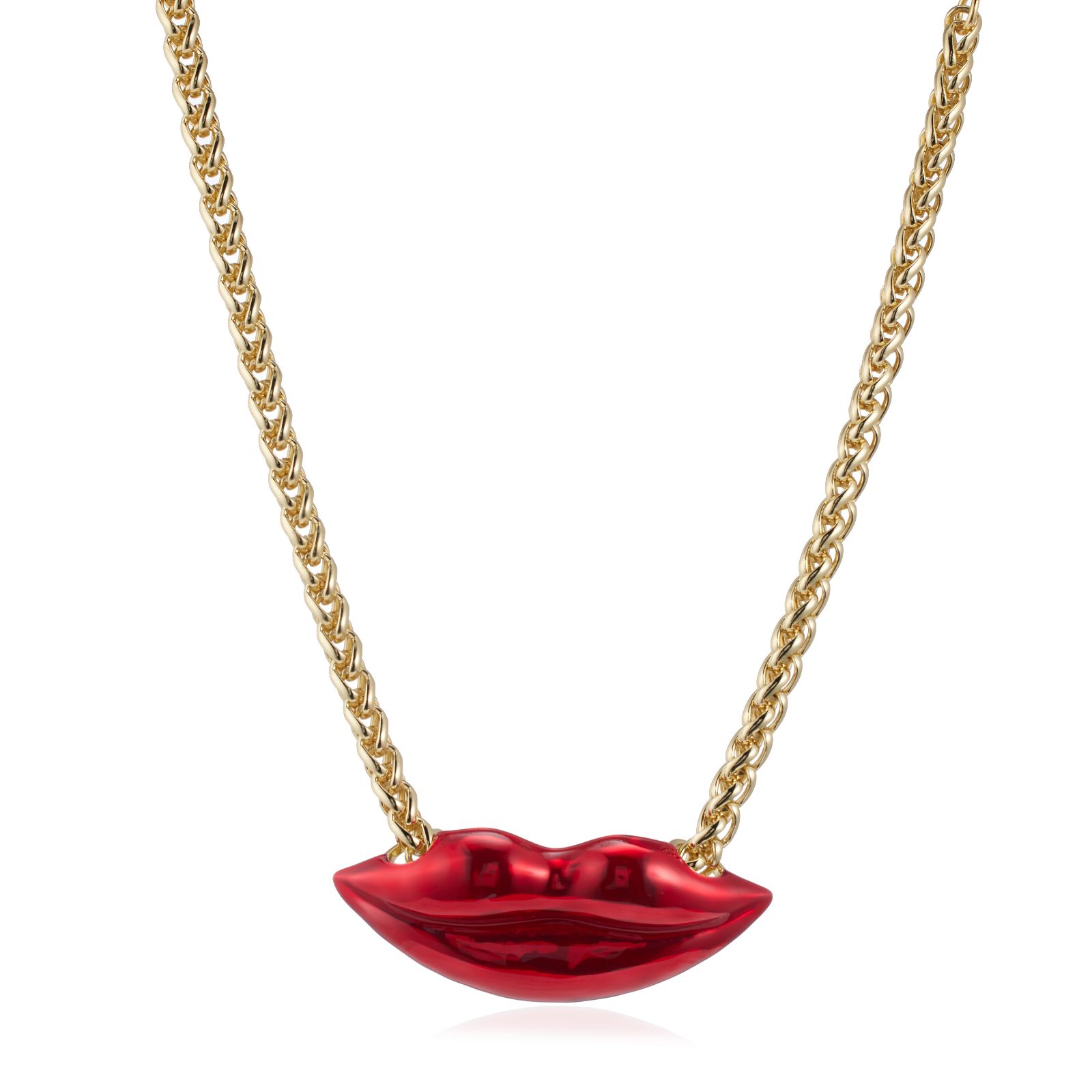 Butler & Wilson Lip Necklace
