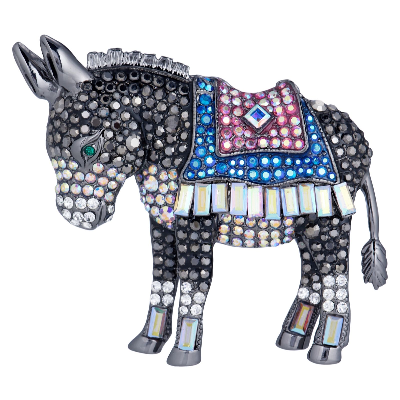 Butler & Wilson Crystal Donkey Brooch