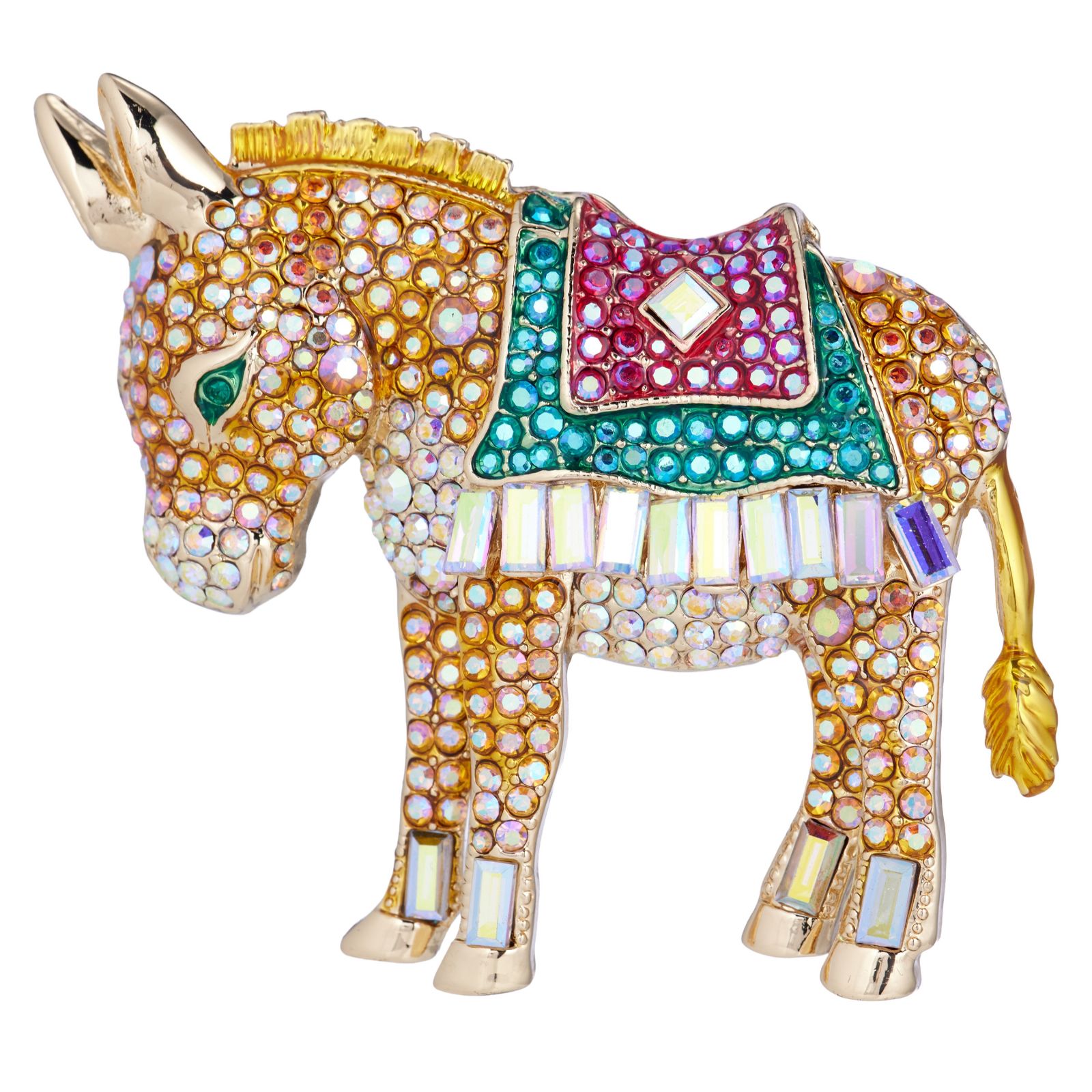 Butler & Wilson Crystal Donkey Brooch