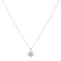 Diamonique Edit 0.23ct tw Snowflake Pendant Necklace