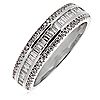 0.50ct Diamond Baguette & Round Cut Band Ring 9ct Gold