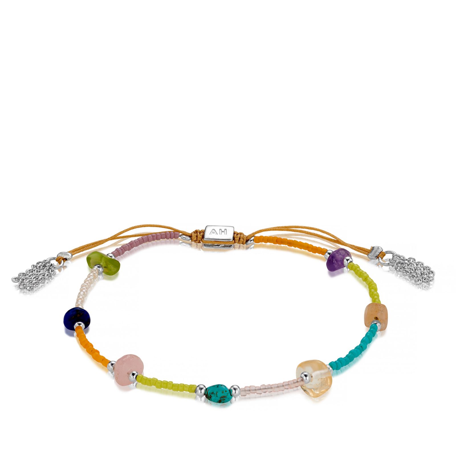 Annie Haak Rainbow Chip Friendship Bracelet Sterling Silver