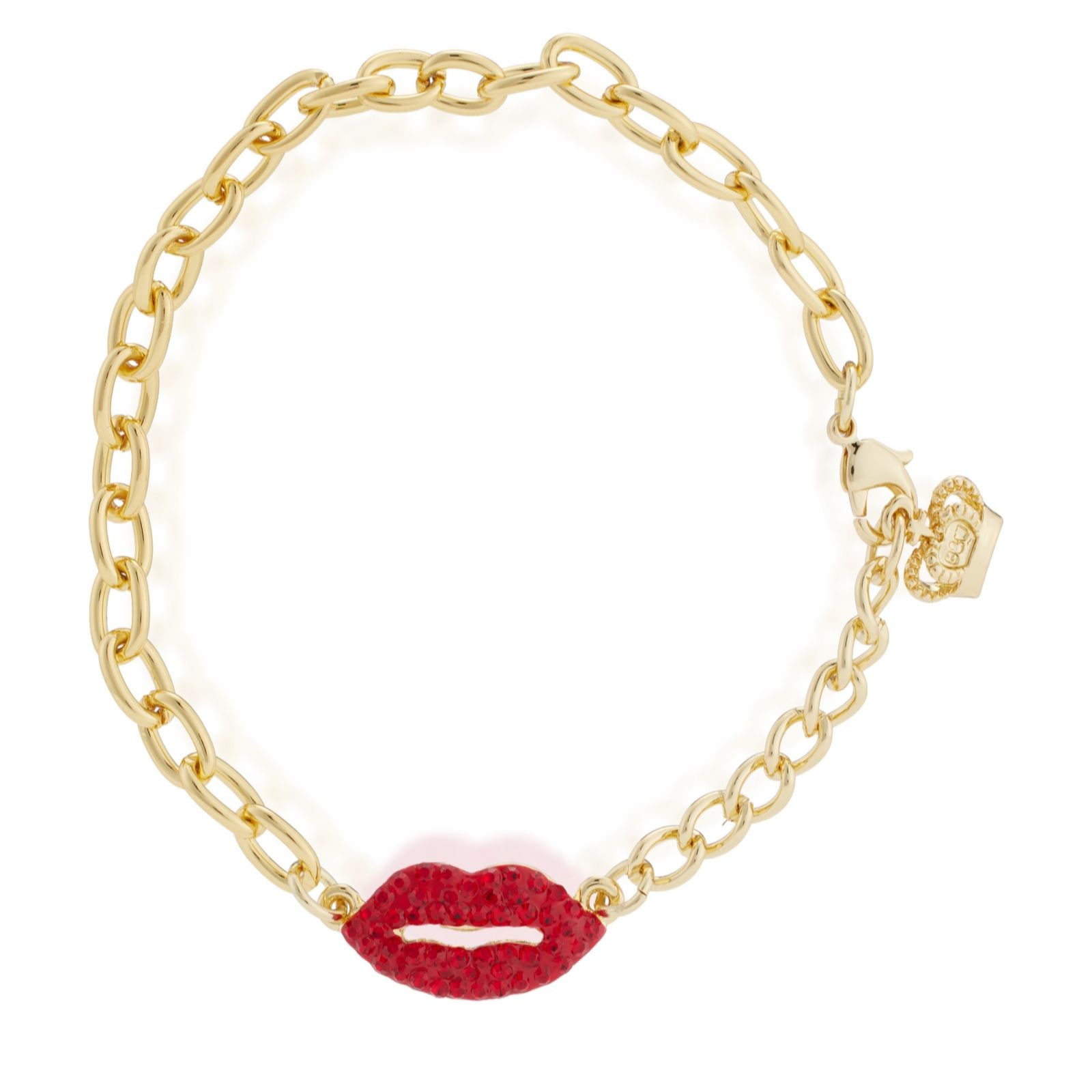 Butler & Wilson Lip Pendant Bracelet