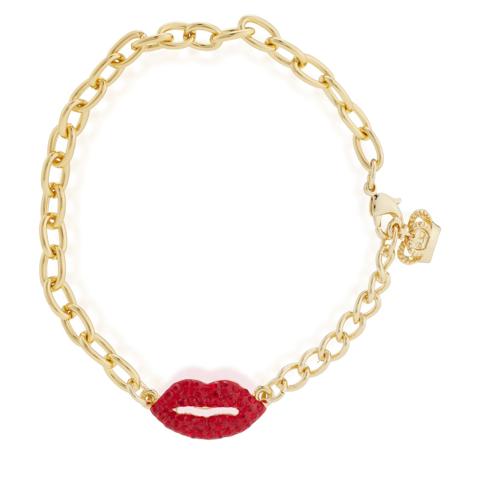 Butler & Wilson Lip Pendant Bracelet
