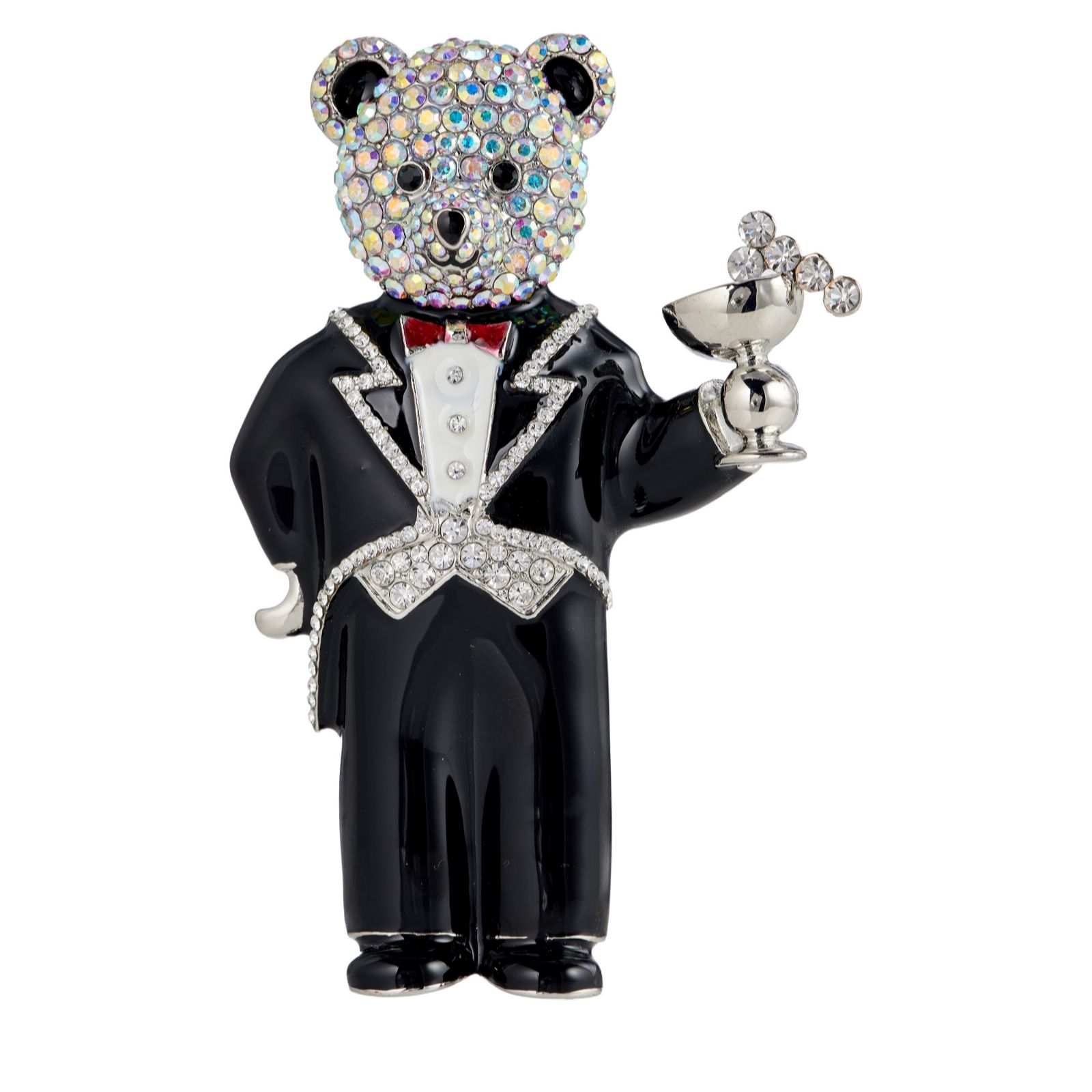 Butler & Wilson Teddy Waiter Brooch