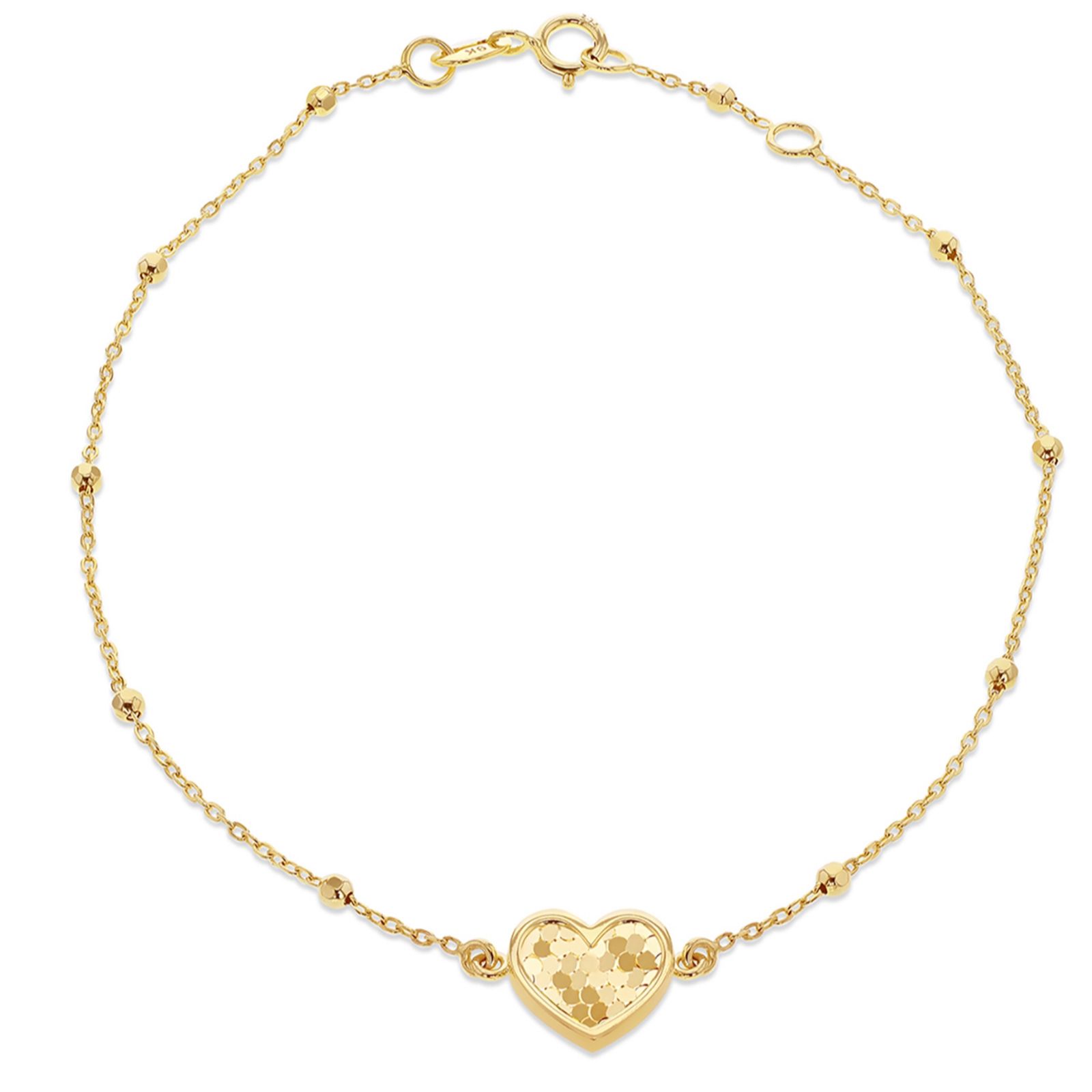 GOLD 9CT Disco Bracelet 1.04g