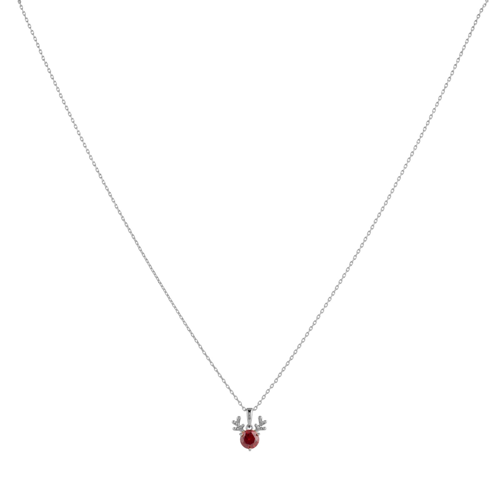 DQ Edit 0.90ct Reindeer Pendant Necklace