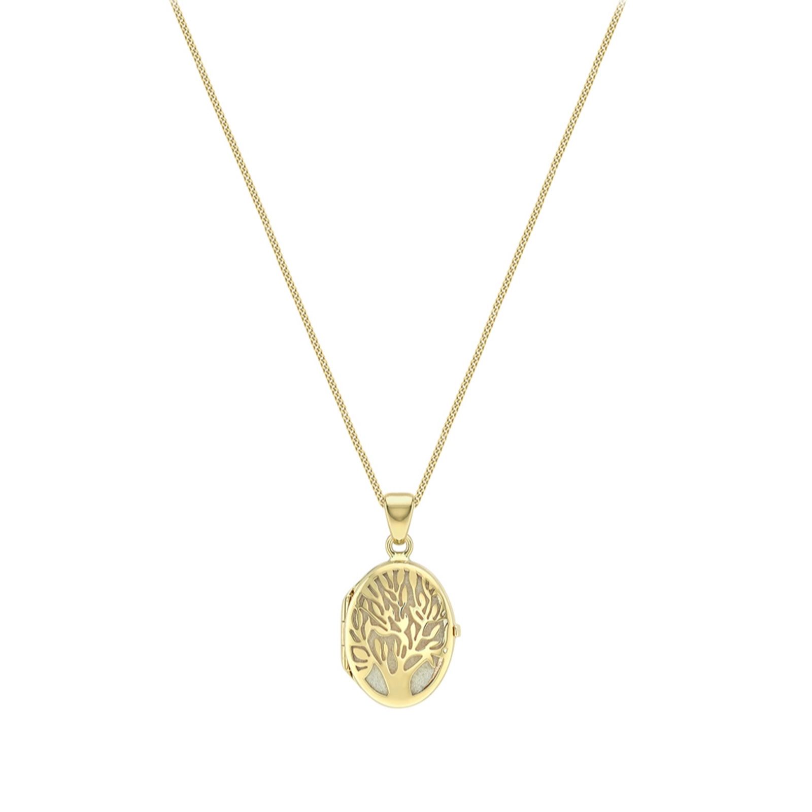 GOLD 9ct Yellow Tree of Life Locket 18