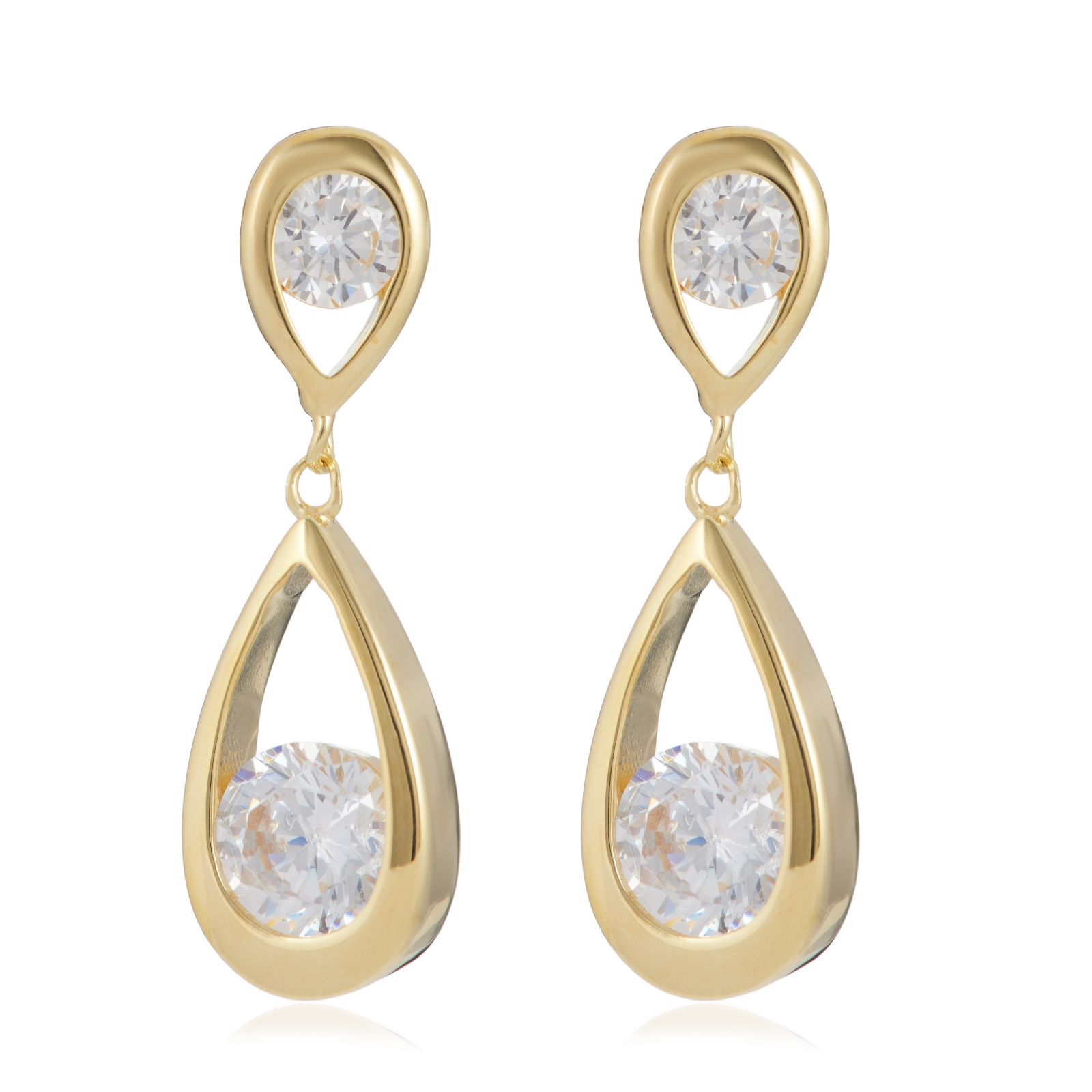Diamonique 30th Anniversary 1ct tw Drop Earrings Sterling Silver