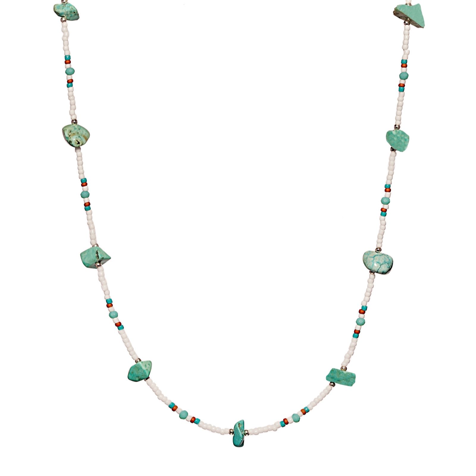 Annie Haak Rainbow Chip Necklace Sterling Silver