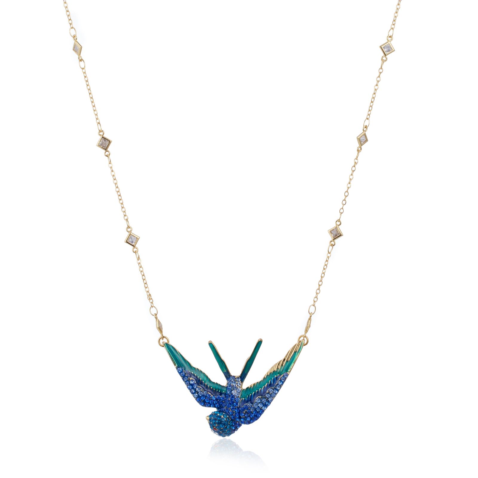 Butler & Wilson Swooping Swallow Necklace