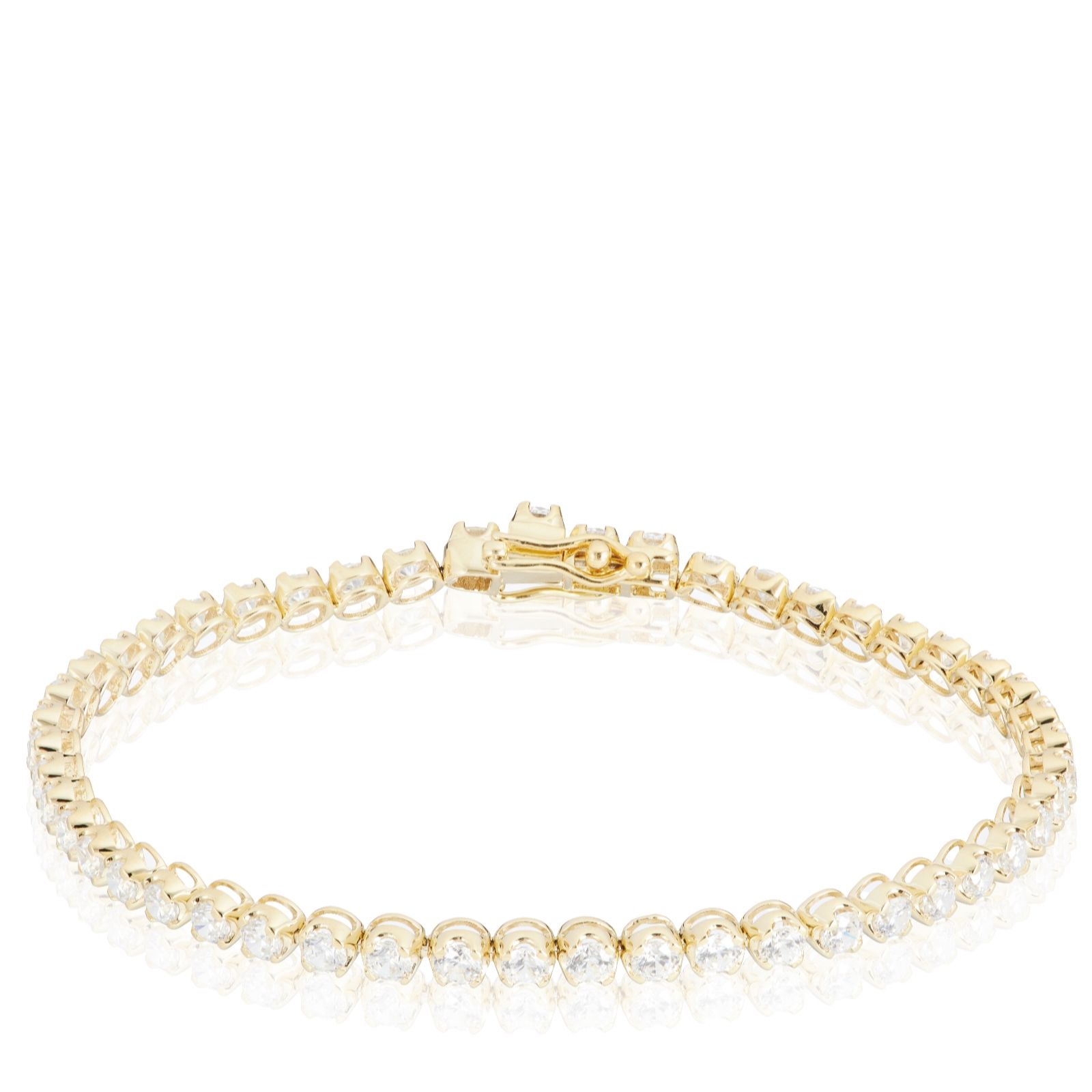 Fire Light 5ct Lab Grown Tennis Bracelet 9ct Gold