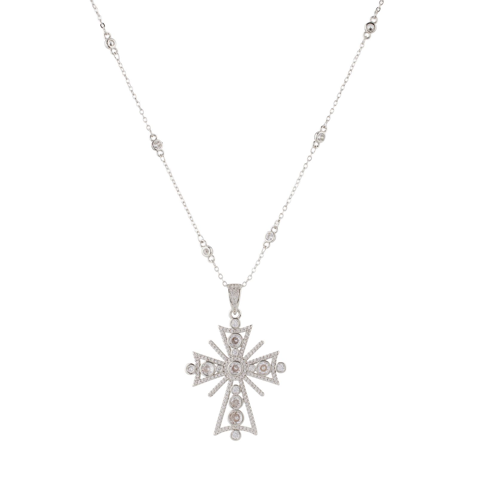 Butler & Wilson Gothic Style Cross Necklace