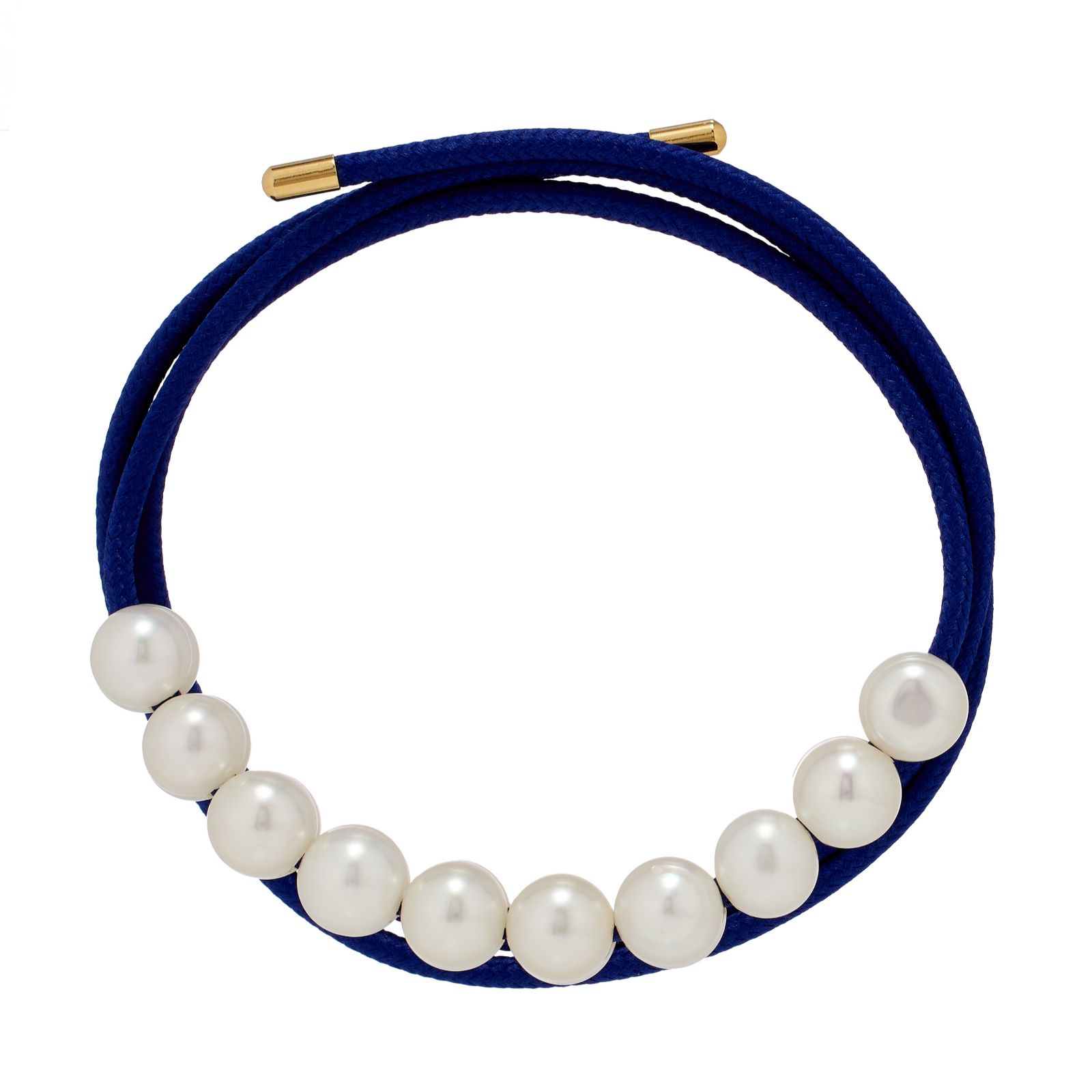 Lara Pearl 7-8mm Freshwater Pearl Cord Necklace Stainless Steel