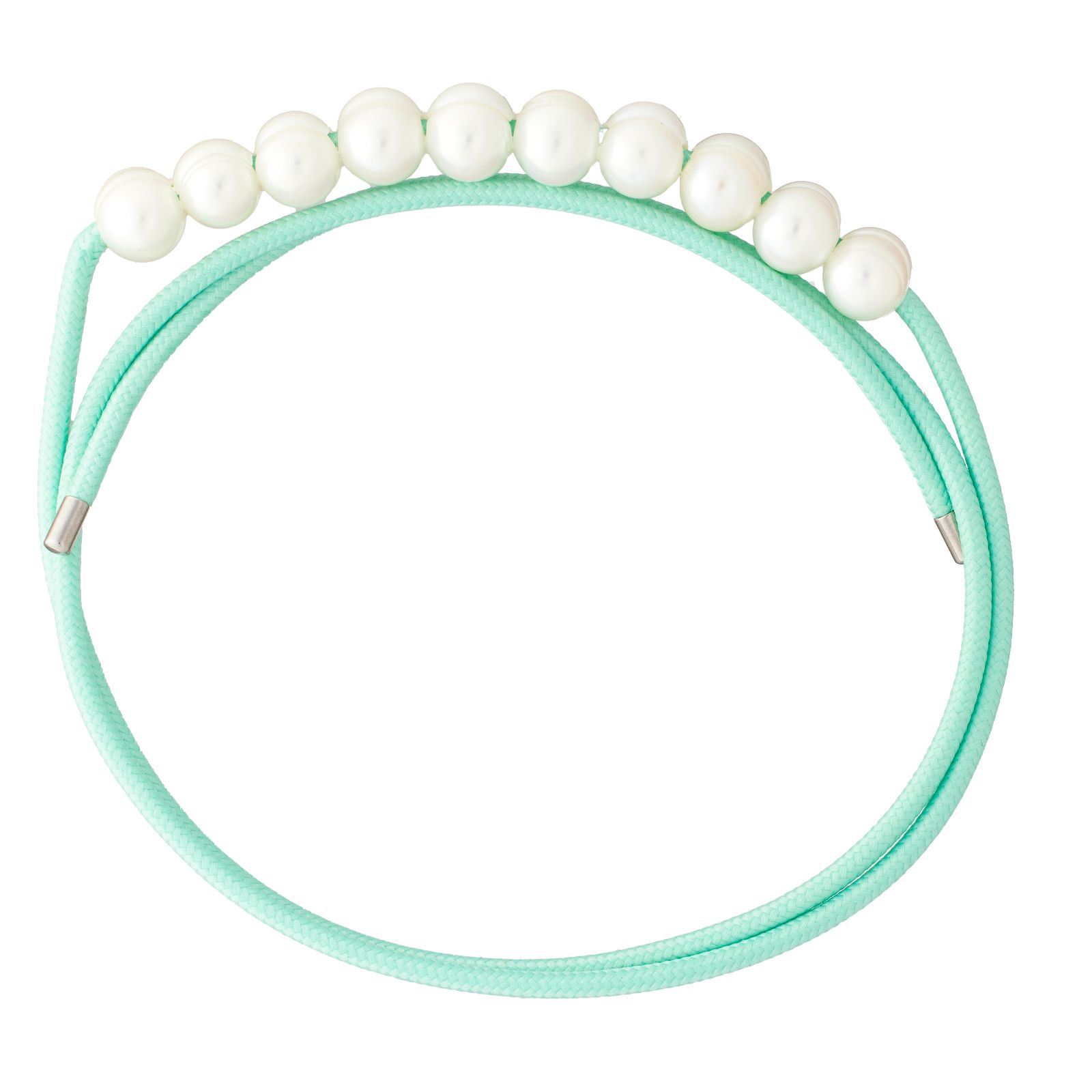 Lara Pearl 7-8mm Freshwater Pearl Cord Necklace Stainless Steel