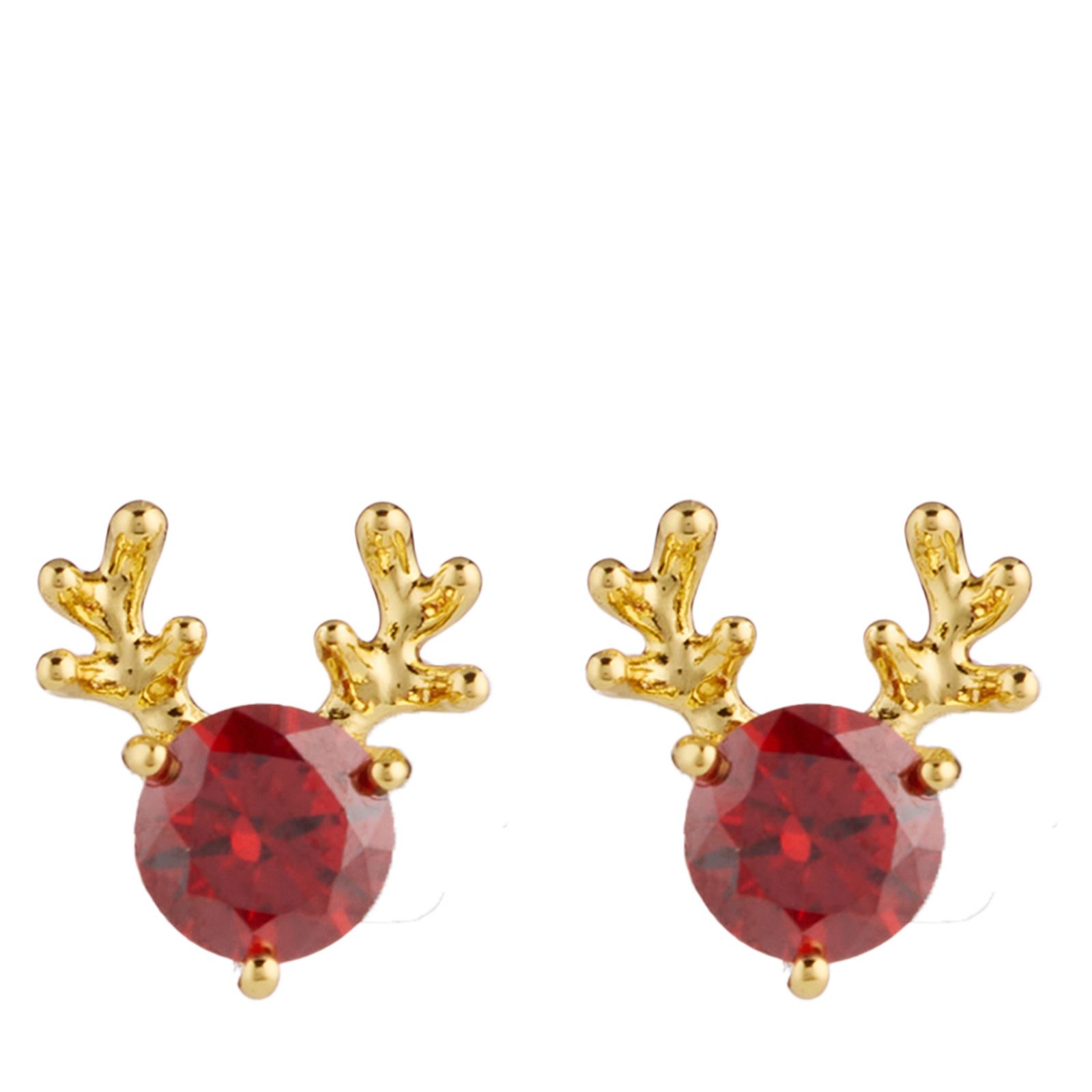 DQ Edit 1ct Reindeer Stud Earrings