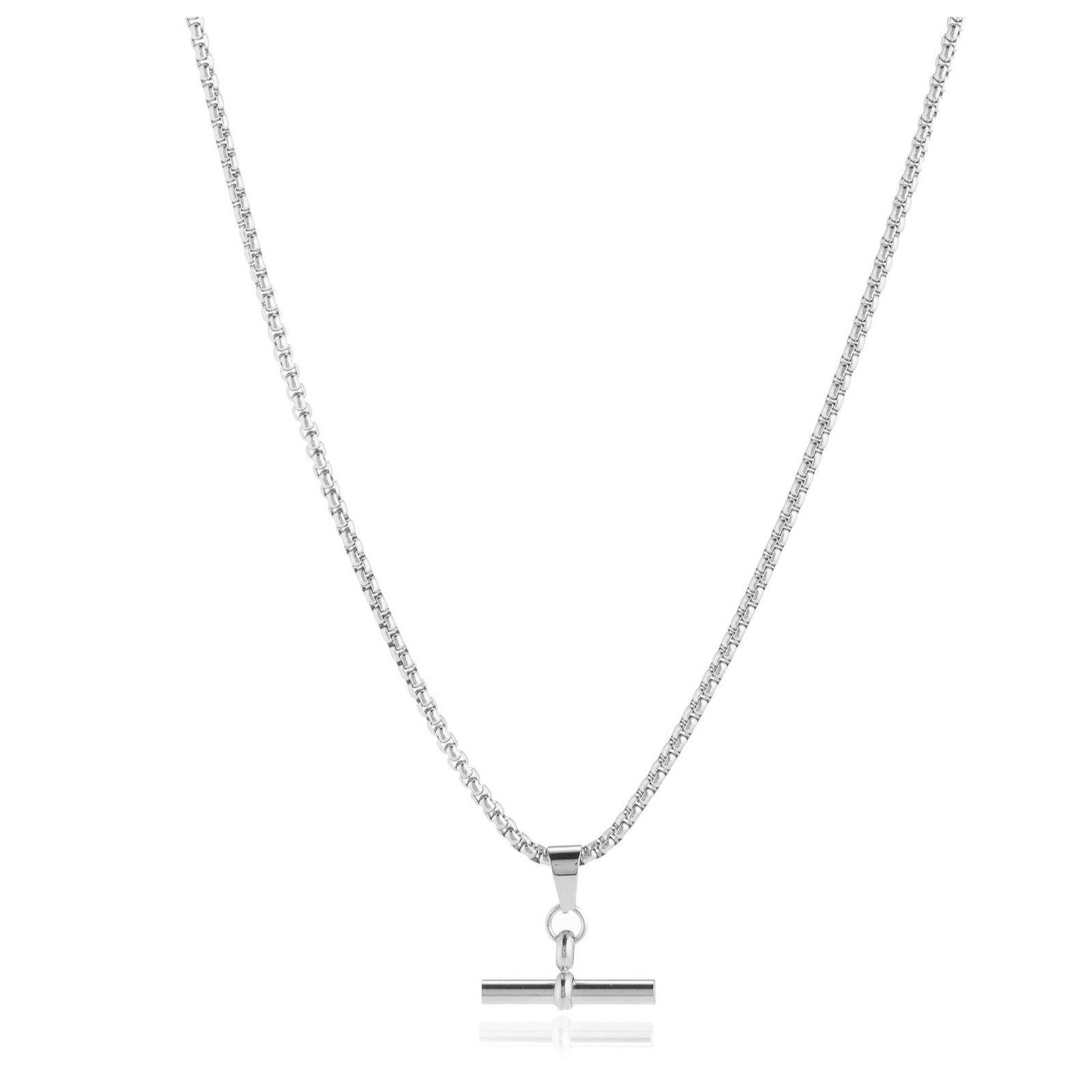 Steel by Design Steel T-Bar Necklace Stainless Steel