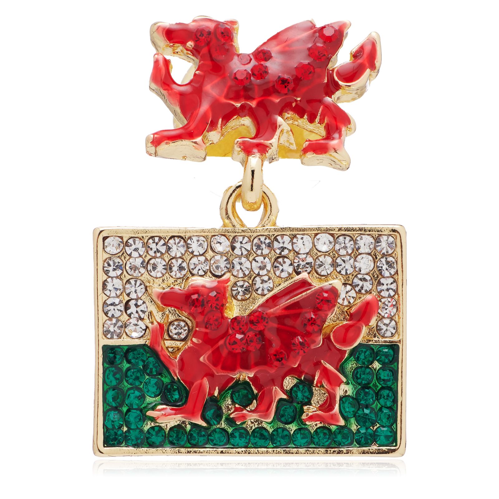 Butler & Wilson Flag Clutch Pin