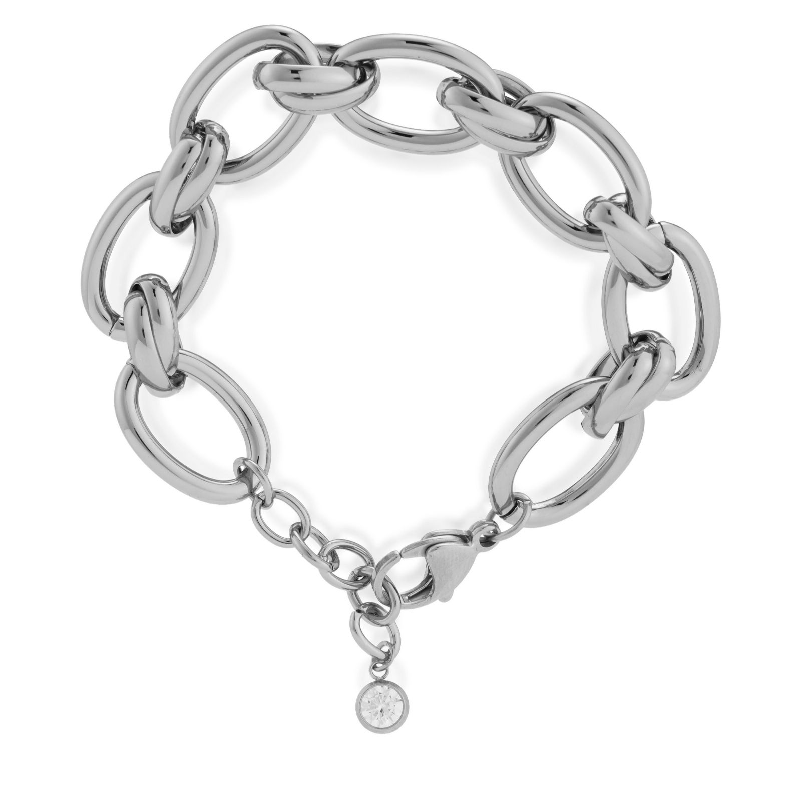 Steel by Diamonique Chunky Link Bracelet